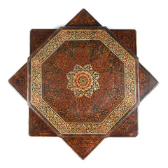 Avani Indian Hand Painted Solid Wood Bajot Coffee Table C52