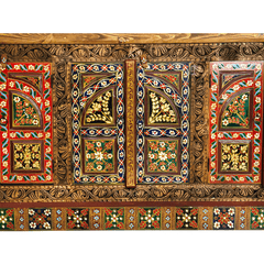 Avani Indian Hand Painted Solid Wooden TV Unit 12