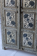 Avani Indian Hand Painted Solid Wood Cabinet Wardrobe D64