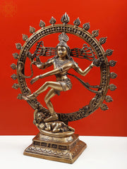 Indian Lord Nataraja Shiva Brass Statue