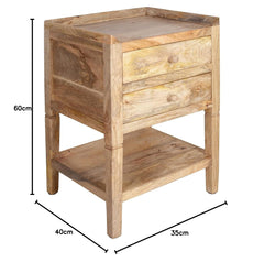 Kraft Bazaar Lenny Bed Side Table 40x35x60Cm