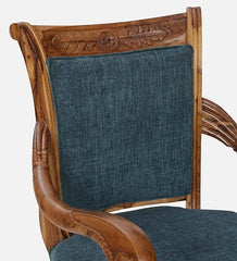 Heritage Heirlooms Sheesham Solid Wood Arm Chair in Honey Oak Finish