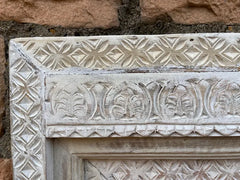 Indian Hand Carved Solid Wood Mirror Frame 117