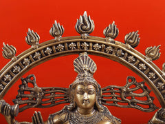 Indian Lord Nataraja Shiva Brass Statue