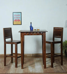 Gfine Bar table only made of solid sheesham wood 81x81x101Cm