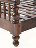 Indian Hand Carved Solid Wood Bed Frame King Size 167
