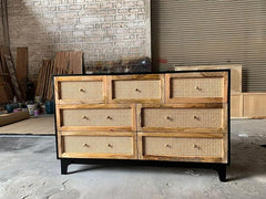 The Gileteen Mango Wood Chest of Drawer for Living Room & Bedroom and Home