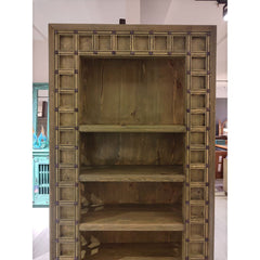 Indian Hand Carved Solid Wood Bookshelf B16