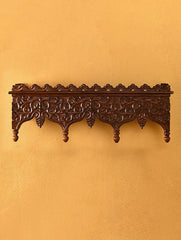 Handmade Home Decor Carved Mango Wood Wall Shelf 01