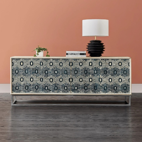 Bone Inlay Solid Wood Sideboard S72