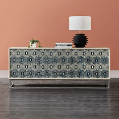 Bone Inlay Solid Wood Sideboard S72
