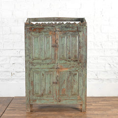 Antique Vintage Shabby Chic Wooden Rustic Cupboard Grey