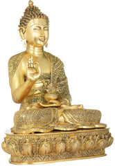 Indian Lord Buddha Tibetan Buddhist Buddha In Brass Statue