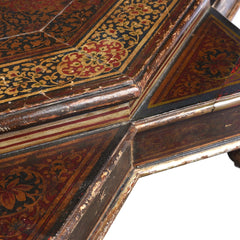 Avani Indian Hand Painted Solid Wood Bajot Coffee Table C52