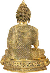 Indian Lord Buddha Tibetan Buddhist Buddha In Brass Statue