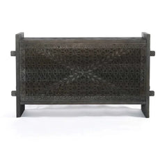Indian Hand Carved Solid Wood Storage Blanket Box C39