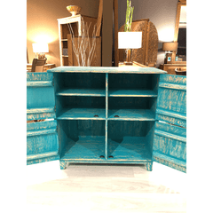 Indian Hand Carved Solid Hard Wood Cabinet D16