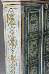 Avani Indian Hand Painted Solid Wood Cabinet Wardrobe Multicolor D65