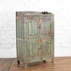 Antique Vintage Shabby Chic Wooden Rustic Cupboard Grey