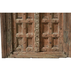 Indian Vintage Antique Hand Carved Solid Wood Door 71
