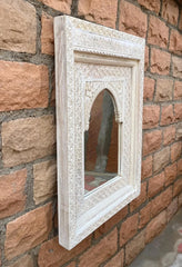 Indian Hand Carved Solid Wood Mirror Frame 117