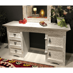 Hand Carved Solid Hard Wood Dresser Dressing Table D2