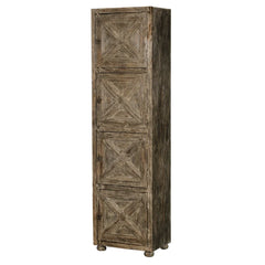 Hand Carved Solid Wooden Antique Door Cabinet Cupboard Wardrobe D139