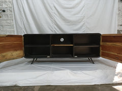 Miller Industrial Reclaimed Wood Boat Timber TV Unit Large Plasma Stand 1.6m