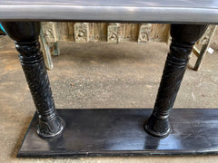 French Provincial Style Pillar Console Table