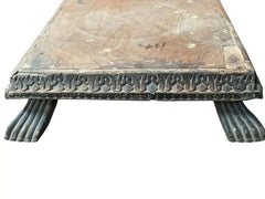 Indian Hand Carved Solid Wood Bajot Coffee Table C56
