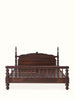 Indian Hand Carved Solid Wood Bed Frame King Size 167