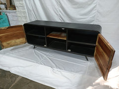 Miller Industrial Reclaimed Wood Boat Timber TV Unit Large Plasma Stand 1.6m