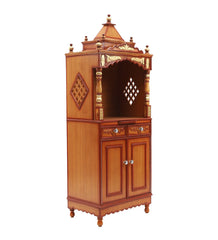 Sheesham Wood Handmade Mandir Home Temple In Brown