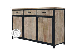 Industrial Barn Indian Solid Wood Buffet Sideboard Natural