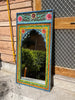 Indian Hand Carved Painted Solid Wood Mirror Frame 120