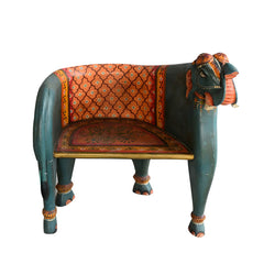 Indian Hand Painted Solid Wood Handmade Chair 21