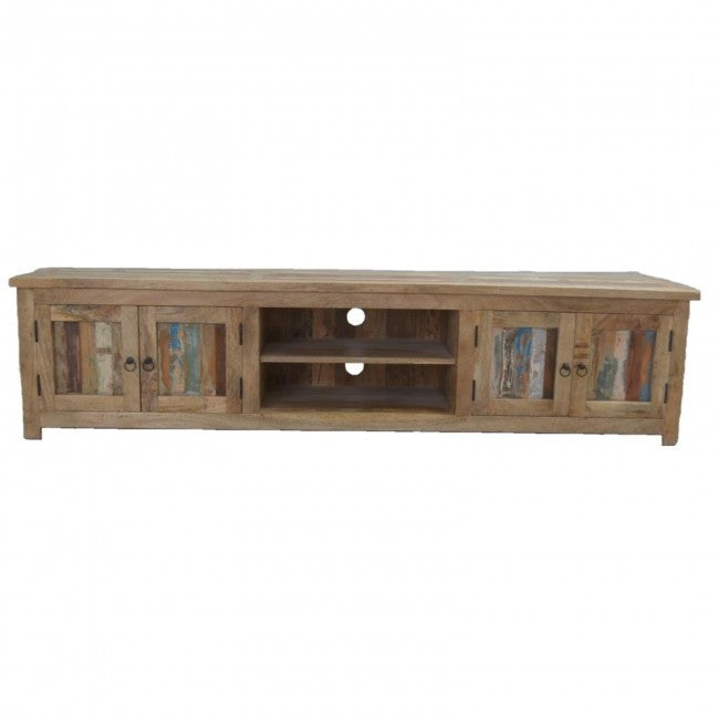 Corso Reclaimed & Mango Wood XXL Entertainment Unit TV Stand 210cm