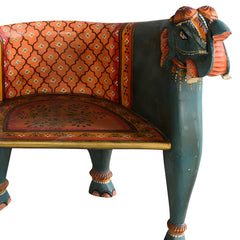 Indian Hand Painted Solid Wood Handmade Chair 21