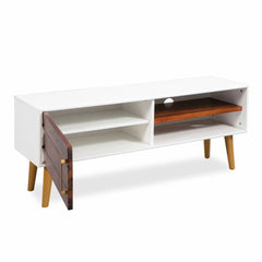 Avalon Solid wood 1Drawer Tv Unit Whitewash 120cm