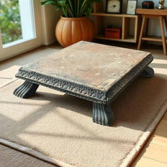 Indian Hand Carved Solid Wood Bajot Coffee Table C56