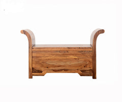 Indian Solid Wood Console Hall Table With Storage Box 110 x 40 x 65 cm