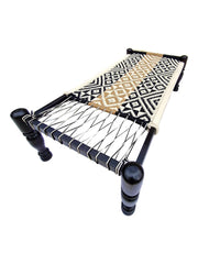 Indian Solid Wood Handmade Rajasthani Charpai Khat Manjhi Woven Charpai Daybed