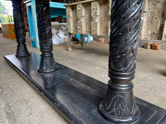 French Provincial Style Pillar Console Table