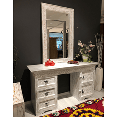Hand Carved Solid Hard Wood Dresser Dressing Table D2