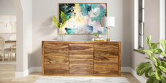 MADE TO ORDER Indian Solid Wood Sideboard Natural 180x40x90 cm