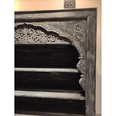 Indian Hand Carved Solid Wood Bookshelf B17