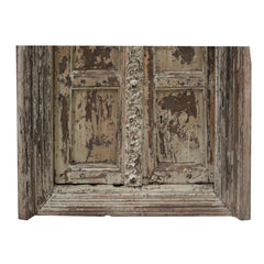 Indian Vintage Antique Hand Carved Solid Wood Door 72