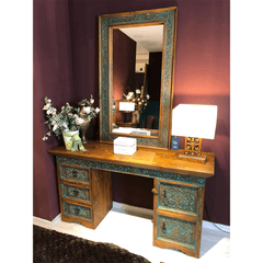 Hand Carved Solid Hard Wood Dresser Dressing Table D3