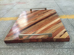 Rustic Rosewood Serving Tray Honey Brown