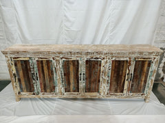 Corso Reclaimed timber Boat Wood X Large Sideboard Buffet Hutch 225x40x90cm